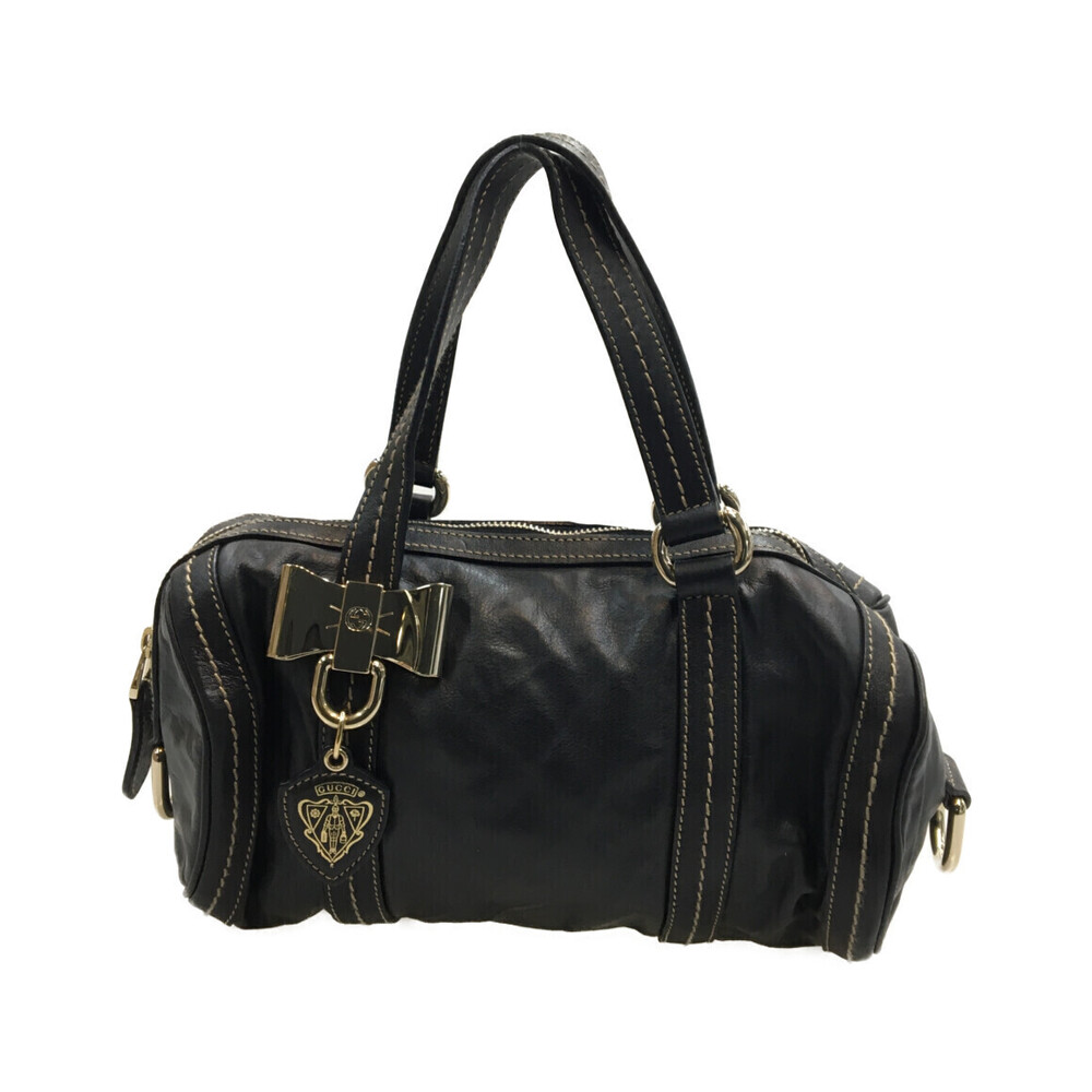 Gucci Duchessa Leather Boston bag Black